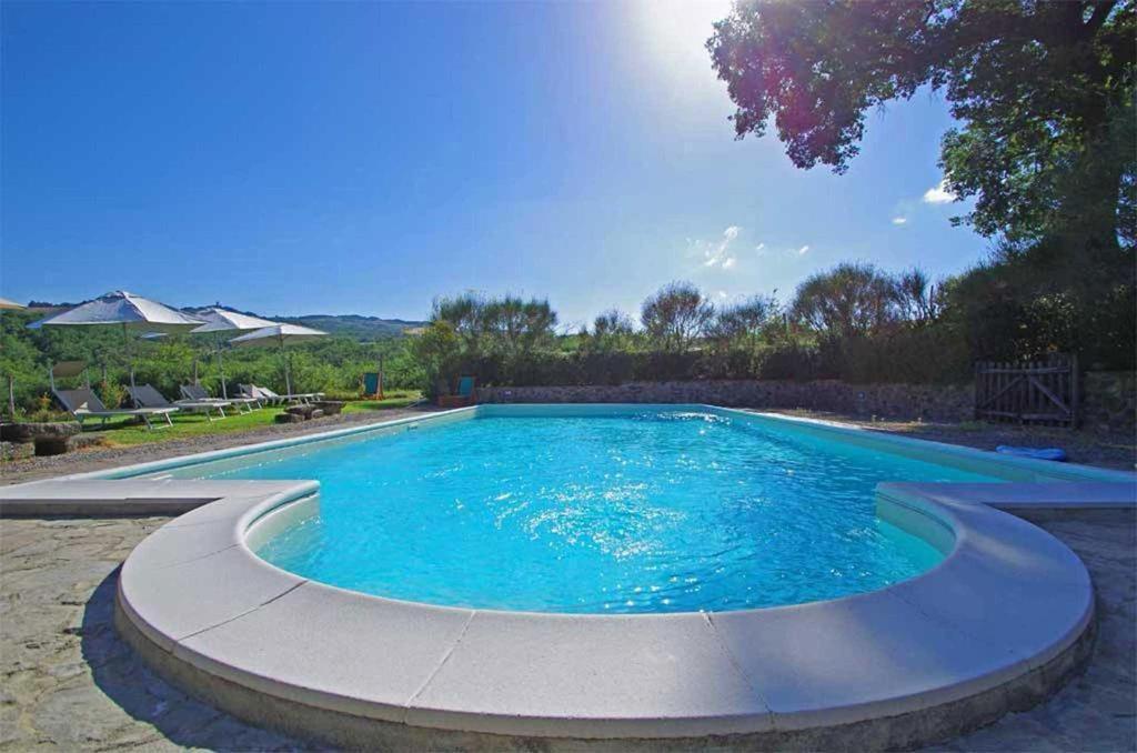 Cottage Le Ginestre Con Piscina In Val D'Orcia Radicofani Extérieur photo